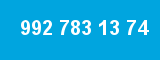 992 783 13 74 992 783 13 74